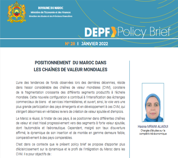 <span>Positionnement du Maroc dans les CVM</span>
