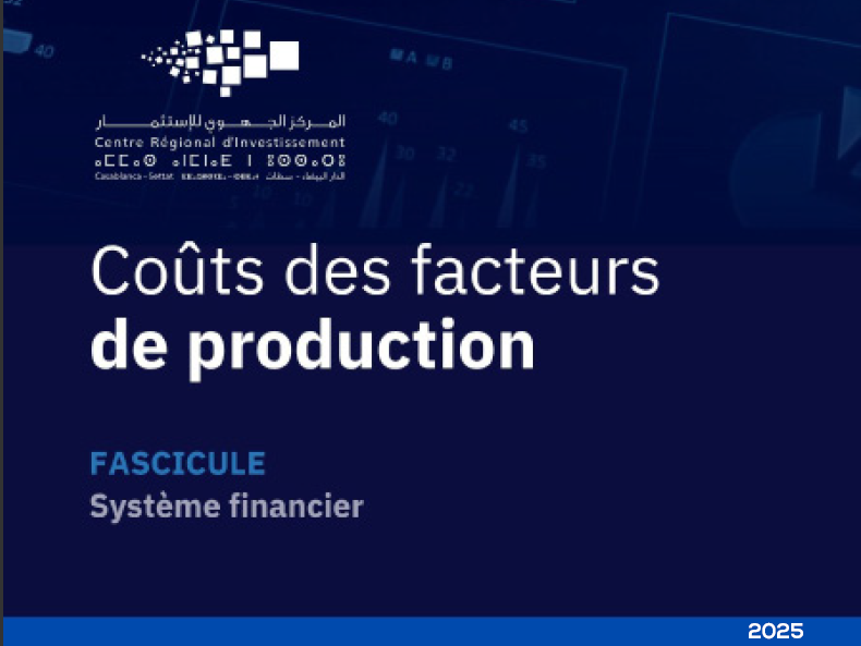 Coûts des facteurs de production - Système financier
