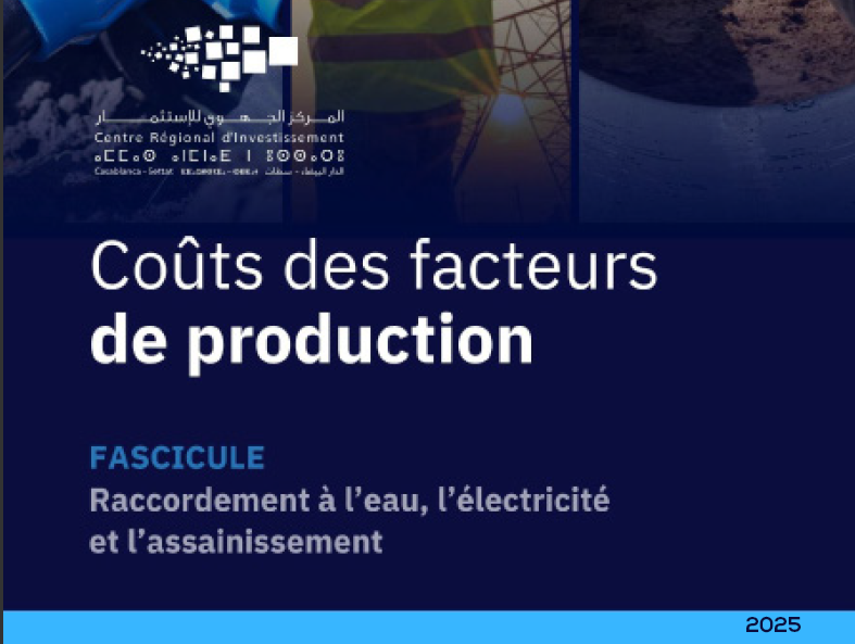 Coûts des facteurs de production - Raccordement à l’eau, l’électricité et l’assainissement